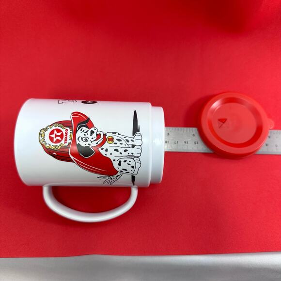 Texaco Dalmatians Fire Hat  Pup‎ Cup Free Refills For Kids 12oz Spill Proof Lid - Picture 5 of 10